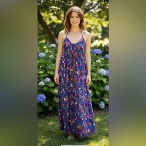 Vintage 1960s‎ Rare Kamehameha Tiki Bombshell Hawaiian Dress 15/16